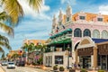 Main shopping street in Oranjestad, Aruba