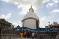 main shrine of famous tarapith temple of goddess kali, a spiritual liberalization epicenter of hinduism