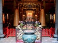 The Main Shrine in the Qingshan Temple - Taipei, Taiwan Royalty Free Stock Photo