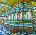 Main shrine of Sri Kaali Amman Hindu Temple, Yangon, Myanmar Royalty Free Stock Photo
