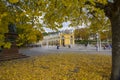 Main Spa Colonnade in the afternoon - autumn in small west Bohemian spa town Marianske Lazne Marienbad - Czech Republic Royalty Free Stock Photo