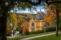 Main spa colonnade - autumn in Marianske Lazne (Marienbad) Royalty Free Stock Photo