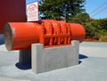 Main span size of Golden Gate Bridge is a suspension bridge Royalty Free Stock Photo