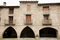 Main Square - Ainsa - Spain Royalty Free Stock Photo