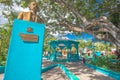 Main square in Cabral, Dominican Republic, with statue of Juan Pablo Duarte