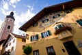 Main square of Castelrotto, Italy