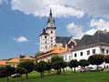 Main square and castle in Kremnica