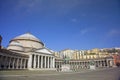 Main square of the City of Napoli, Naples, Italy.