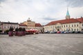 The main square of the city. Tenements around the main square.