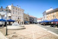 Main square in Cres, Croatia
