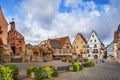 Main square in Eguisheim, Alsace, France Royalty Free Stock Photo