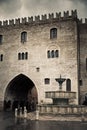 Main square In Fabriano town Royalty Free Stock Photo