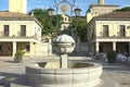 Main Square fountain of Brunete. Madrid, Spain