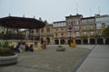 Main Square Of Haro With Its Picturesque Buildings. Architecture, Art, History, Travel.