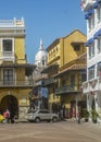 Main Square of Historic Center of Cartagena Colombia Royalty Free Stock Photo