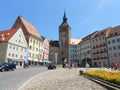 The main square in Landsberg am Lech, along the Romantische Strasse Royalty Free Stock Photo