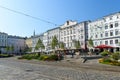 The main square of Linz has been one of Europes largest squares since the 13th century. Austria Royalty Free Stock Photo