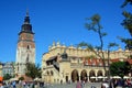 The main square market of the Old Town of Krakow Royalty Free Stock Photo