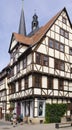 Quedlinburg, Germany, July 2022: The main square Markplatz, landmark houses