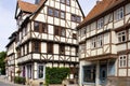 Quedlinburg, Germany, July 2022: The main square Markplatz, landmark houses