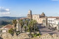 Main square with medieval cathedral in Santa Severina, Italy Royalty Free Stock Photo