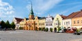 Main square in Melnik city Royalty Free Stock Photo