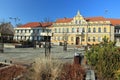 Main square in Milevsko Royalty Free Stock Photo