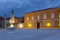 Main square at night Zadar. Croatia Royalty Free Stock Photo