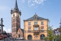 Main square in Obernai, Alsace, France