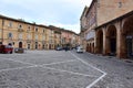 Main square in Offida, Marche Royalty Free Stock Photo