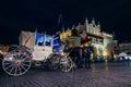 Main square old city of Krakow in night time Royalty Free Stock Photo