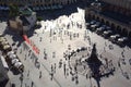 The main square of the Old Town of Krakow, Lesser Poland,