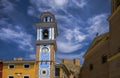 Main square of the old town of Mula, in the region of Murcia, Spain. Ancient and colorful Royalty Free Stock Photo
