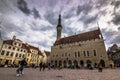 Main square of the old town of Talinn, Estonia Royalty Free Stock Photo