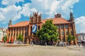 Main square in old town of Torun. Torun is birthplace of the astronomer Nicolaus Copernicus.