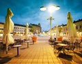 Main square in Osijek Croatia