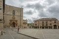 Main Square of Penaranda de Duero in province of Burgos, Spain Royalty Free Stock Photo