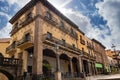 Main square, in Poble Espanyol, Spanish Village in Barcelona, Catalonia, Spain Royalty Free Stock Photo