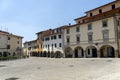 Main square of Reggello, Florence Royalty Free Stock Photo