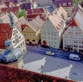 Main Square in Rothenburg, Germany