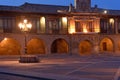 Main square of Santo Domingo de la Calzada, La Rioja, Spain Royalty Free Stock Photo