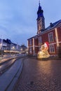 Main Square in Sint Truiden at dawn Royalty Free Stock Photo