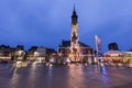 Main Square in Sint Truiden at dawn Royalty Free Stock Photo