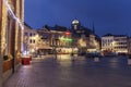 Main Square in Sint Truiden at dawn Royalty Free Stock Photo