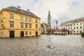 The Main Square in Sopron town, Hungary Royalty Free Stock Photo