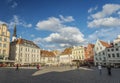Main square of tallinn city old town in estonia Royalty Free Stock Photo