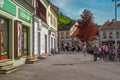 Main square in the town of Trencin Royalty Free Stock Photo