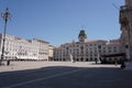 Main square of Trieste with it\'s town hall Royalty Free Stock Photo