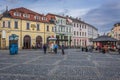 Main square in Uherske Hradiste, Czech Republic