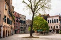 Main square The Venetian Ghetto, Venice, Italy Royalty Free Stock Photo